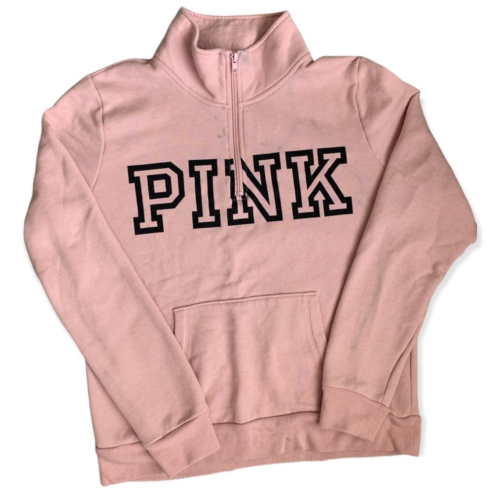 PINK quarter zip sweatshirt